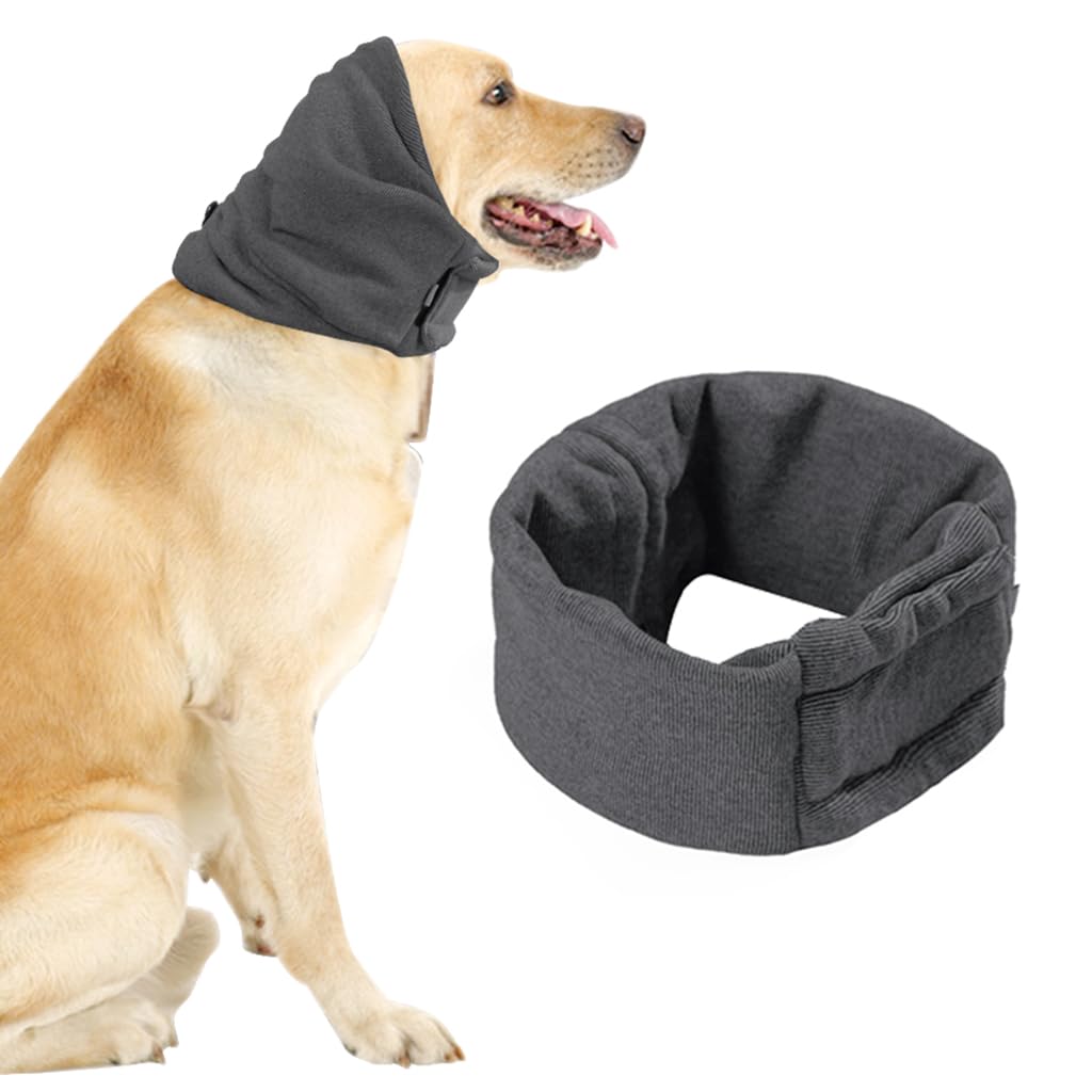 Qpets Pets Comforting Hoodie Ear Muff for Dog Large Comforting Wrap Winter Ear Muff Stretchy Adjustable Ear Snood for Dog with Long Ears, L Qpets Pets Comforting Hoodie Ear Muff for Dog Large Comforting Wrap Winter Ear Muff Stretchy Adjustable Ear Snood for Dog with Long Ears, L